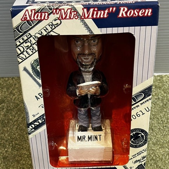 MR. MINT Alan Rosen 2002 National Bobblehead AUTOGRAPH Famous Mickey Mantle Card